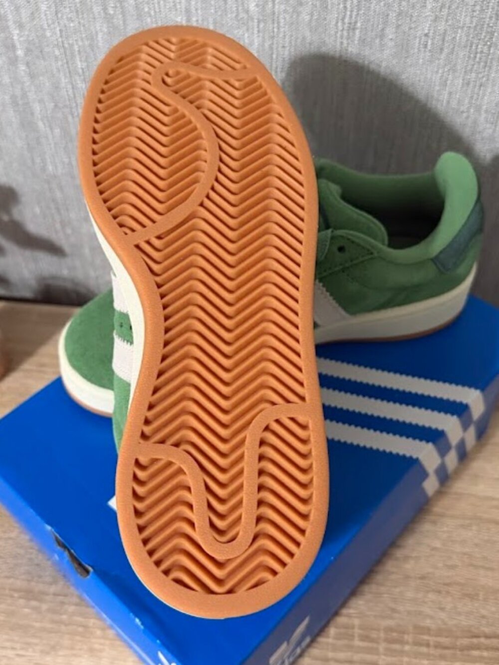 Adidas Campus 00s Green Suede Sneakers Men’s Size 6 Gum Sole Classic - Picture 4 of 8